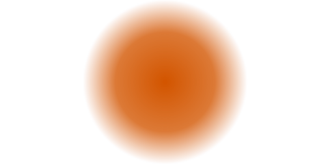 Large amber orange blurred spot with soft focus edges, abstract warm color circular gradient for vibrant layouts and energetic graphic assets