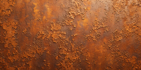 Grunge rusty orange brown industrial industry metal corten steel background texture banner