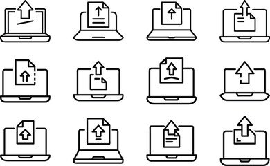Business Management Line Art Icon Set, Corporate Success Support Analytics and Marketing Outline Icons Collection, Minimal Black and White Vector Symbols for UI UX Apps Websites and Professional Desig
