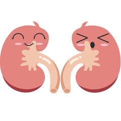 Obraz premium Cute Cartoon Organ Illustrations