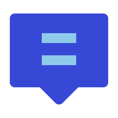 chat bluetone icon set