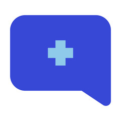 chat bluetone icon set