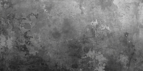 Obraz premium Aged dark gray grunge metal and rough concrete wall texture with a dirty vintage cement surface pattern for an old industrial material backdrop