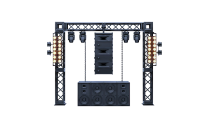 Stage Lighting and Sound System Rig