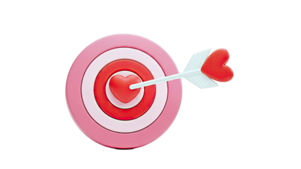 Target with Heart Arrow