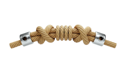Rope Knot with Metal Ferrules