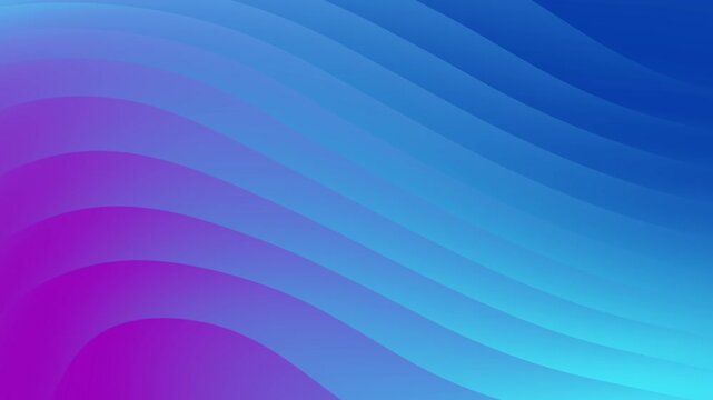 Abstract blue wave corporate 4k animation background seamless looping