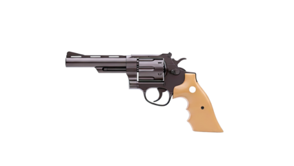 Revolver with Tan Grips