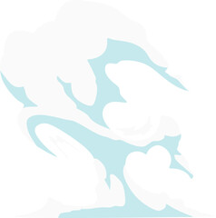 Cartoon Smoke Cloud Flow Element