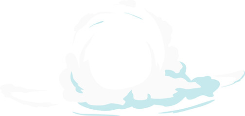 Cartoon Smoke Cloud Flow Element