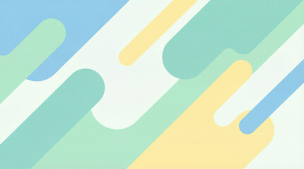 Obraz premium Soft pastel abstract background with rounded shapes evoking HEALTHCARE, WELLNESS, and CALM - a serene visual for a peaceful and healthy atmosphere