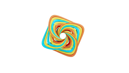 Swirling Abstract Sculpture