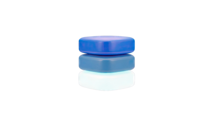 Three stacked blue cubes with rounded edges on a white background