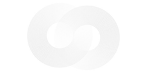 halftone dot abstract background. black circle lines pattern. Futuristic technology concept. Suit for cover, poster, banner, brochure, header, website