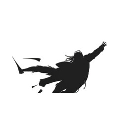 Black silhouette of a wild eagle with wings spread in flight, a nature-inspired vector illustration symbol for a bird tattoo or animal icon
