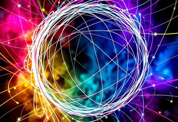 Abstract energetic scribble lines forming a stylized ball and net,  ball,  basketball