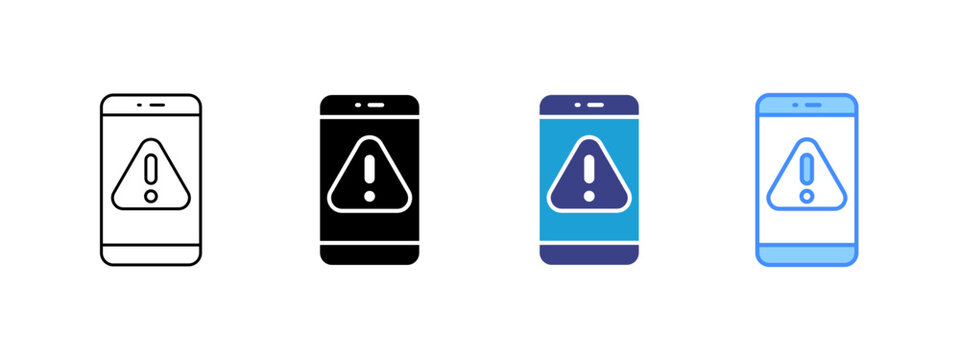 Scam icon set multiple style collection