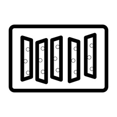 fried nopal line icon