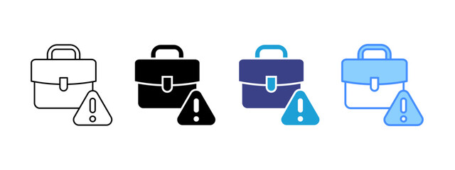 Employment Scam icon set multiple style collection