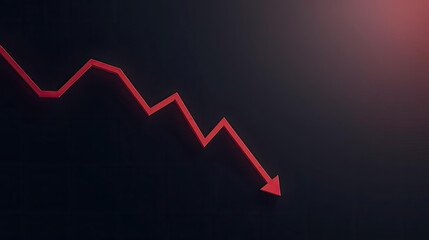 Red line with an arrow pointing downward