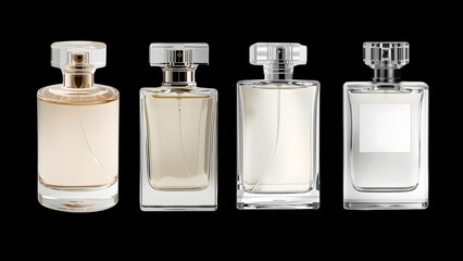 set bottles of perfume