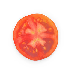 tomato slice isolated on transparent background