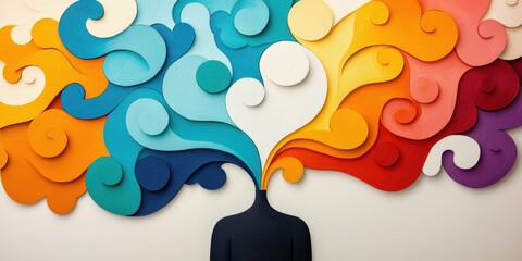 Swirling emotions of dark empaths in a unique portrait surreal expression artistic environment complex feelings