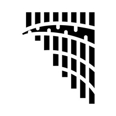 pan flute glyph icon © wahyu