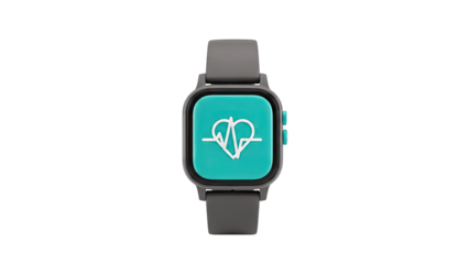 Smartwatch with Heartbeat Icon