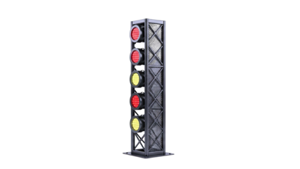 Stage Lighting Tower with Red and Yellow LED Lights