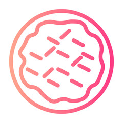 cookie cake gradient icon