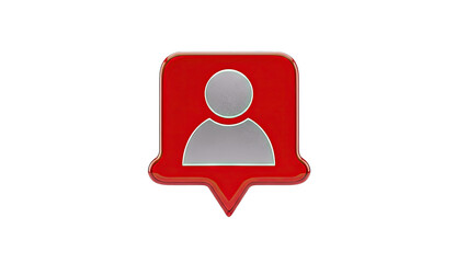 Social Media Notification Icon - Follower Alert