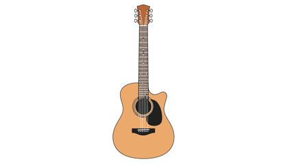 Naklejka premium Acoustic Guitar Musical Instrument