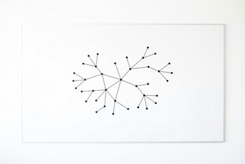 Abstract connection network on white board