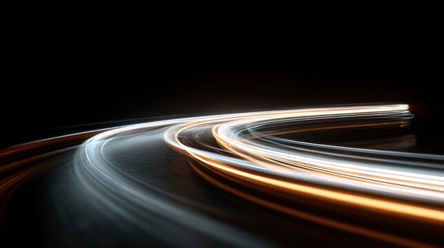 Light trail abstract