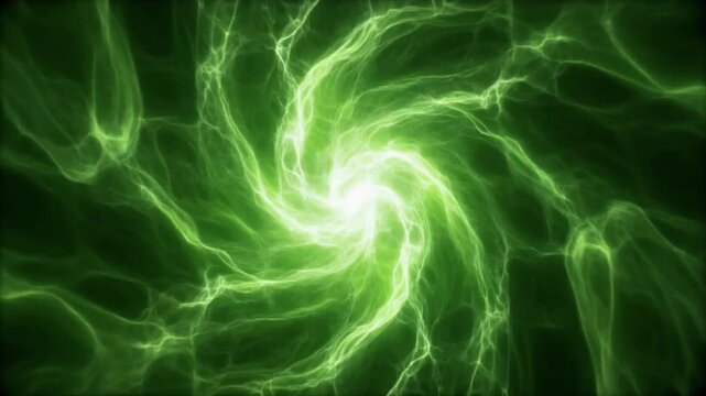 rotating green light abstract background footage