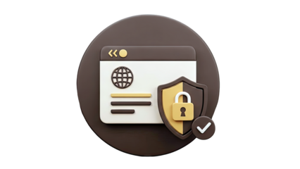 Website Security and Protection Icon