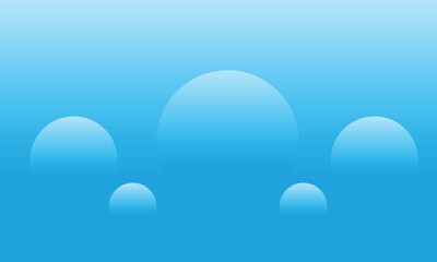 Soothing blue background with gradient bubbles
