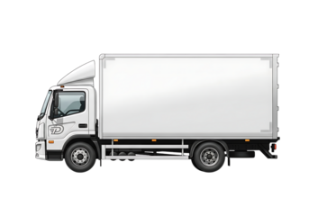 Delivery truck icon isolated on transparent background