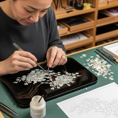 螺鈿職人の伝統工芸技法