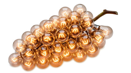 Bunch of Light Bulbs Clustered Together.