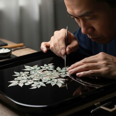 螺鈿職人の伝統工芸技法