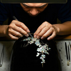 螺鈿職人の伝統工芸技法