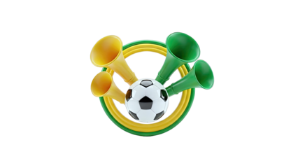 Soccer Ball and Vuvuzelas