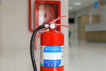 Fire extinguishing system, emergency equipment installed in the corridors inside the building for fire prevention
