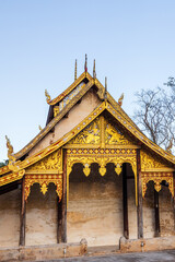 Picturesque of an ancient Buddhist temple at Wat Si Pho Chai.
