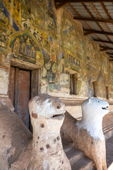 The ancient Buddhist temple at Wat Pho Sri, Laos.