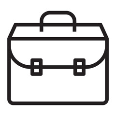 Line icon of a classic briefcase