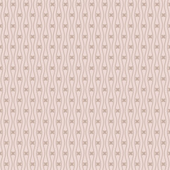 Warm Blush Retro Wavy Geometric Print