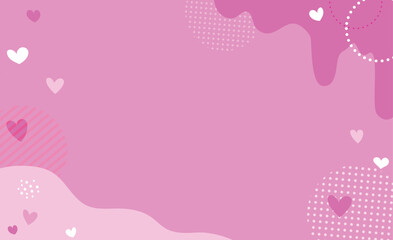 ピンクバレンタイン背景イラスト素材